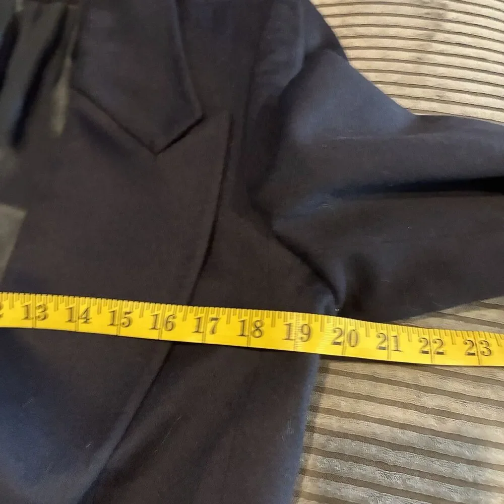 Vintage Christian Dior Navy Blue New With Tags Worsted Wool Blazer